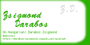 zsigmond darabos business card